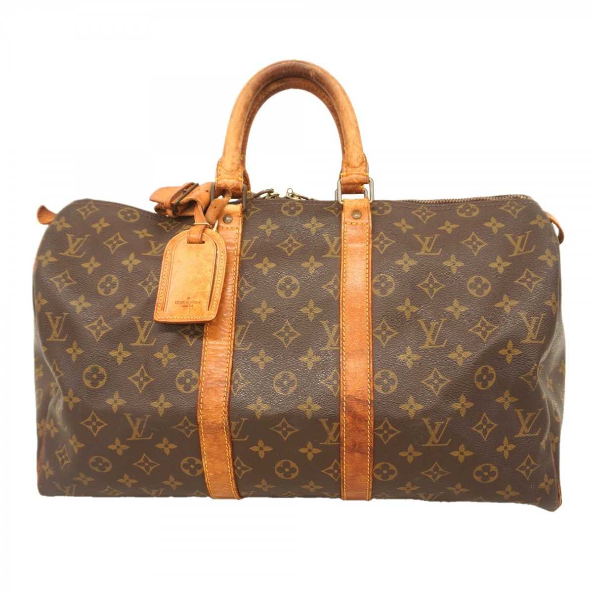【6dc3482】ルイヴィトン ボストンバッグ モノグラム キーポル45 M41428 ブラウン【中古】メンズ レディース ユニセックス
