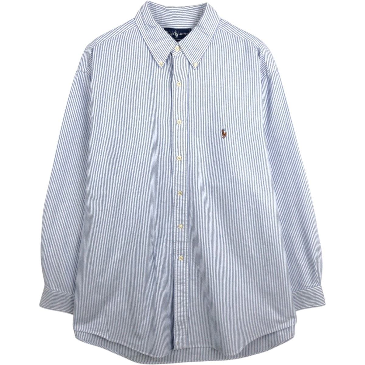 古着 ラルフローレン Ralph Lauren YARMOUTH 長袖 ボタンダウンストライプシャツ メンズXL相当/eaa678003