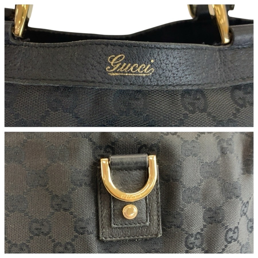B (目立った傷や汚れなし)】GUCCI グッチ アビー ブラック 黒 ゴールド