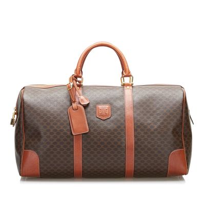 セリーヌ マカダム ボストンバッグ トラベルバッグ PVC レディース CEL