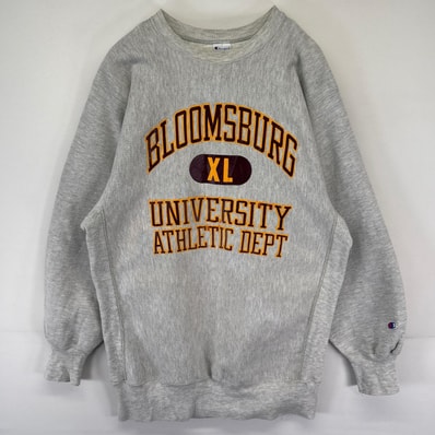 古着 90's/90年代 チャンピオン Champion USA製 スウェット リバースウィーブ カレッジロゴ プルオーバー 2XL グレー系 メンズ