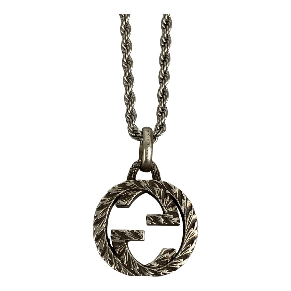 GUCCI グッチ ネックレス インターロッキングG シルバー925 チェーン非純正品 GU455307-J8400-0811