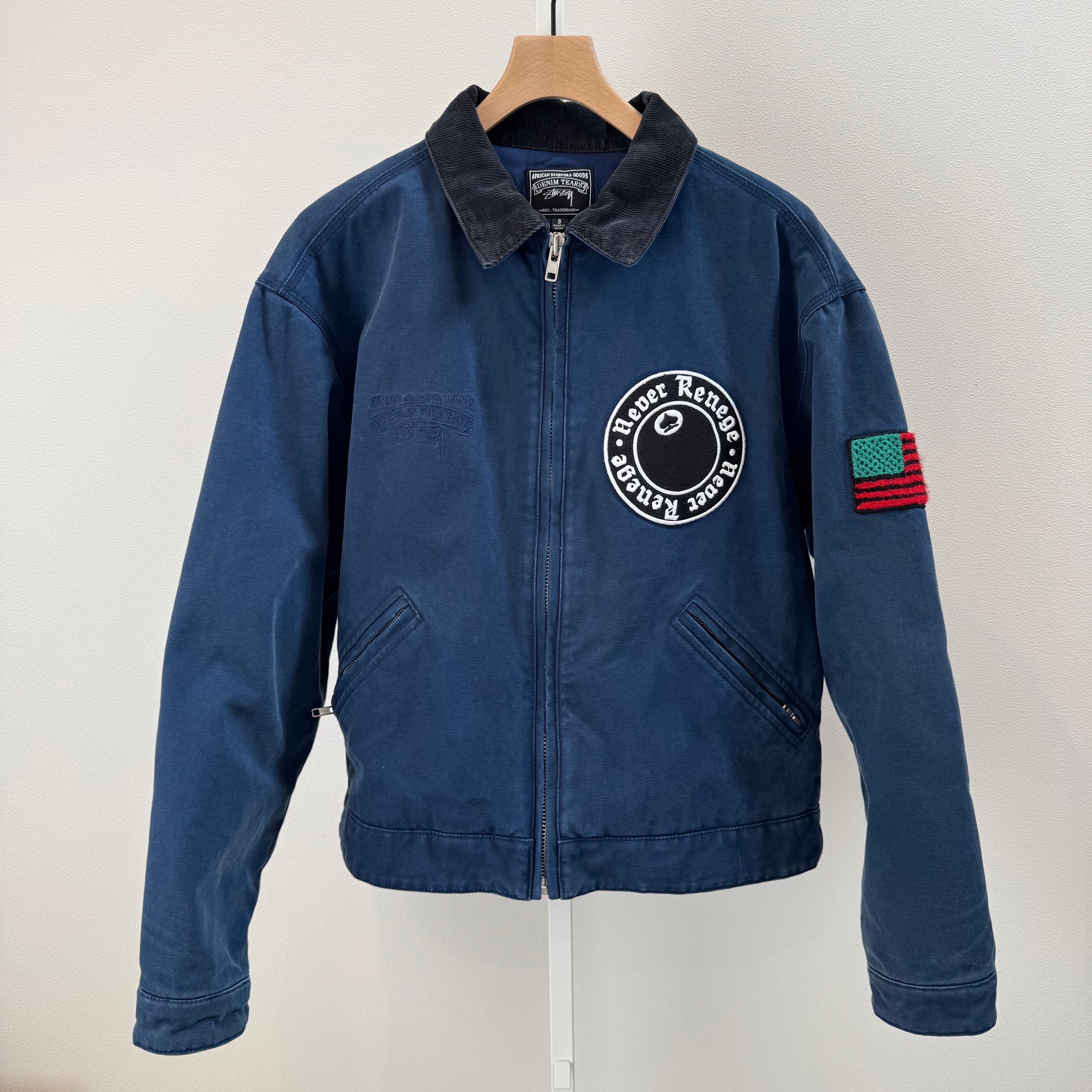 ステューシー x デニムティアーズ キャンバスジャケット "ブルー"