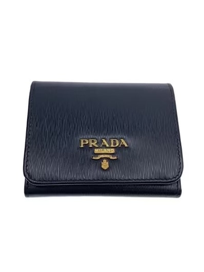 PRADA Vitello Move Bicolor Wallet "Black/Red"