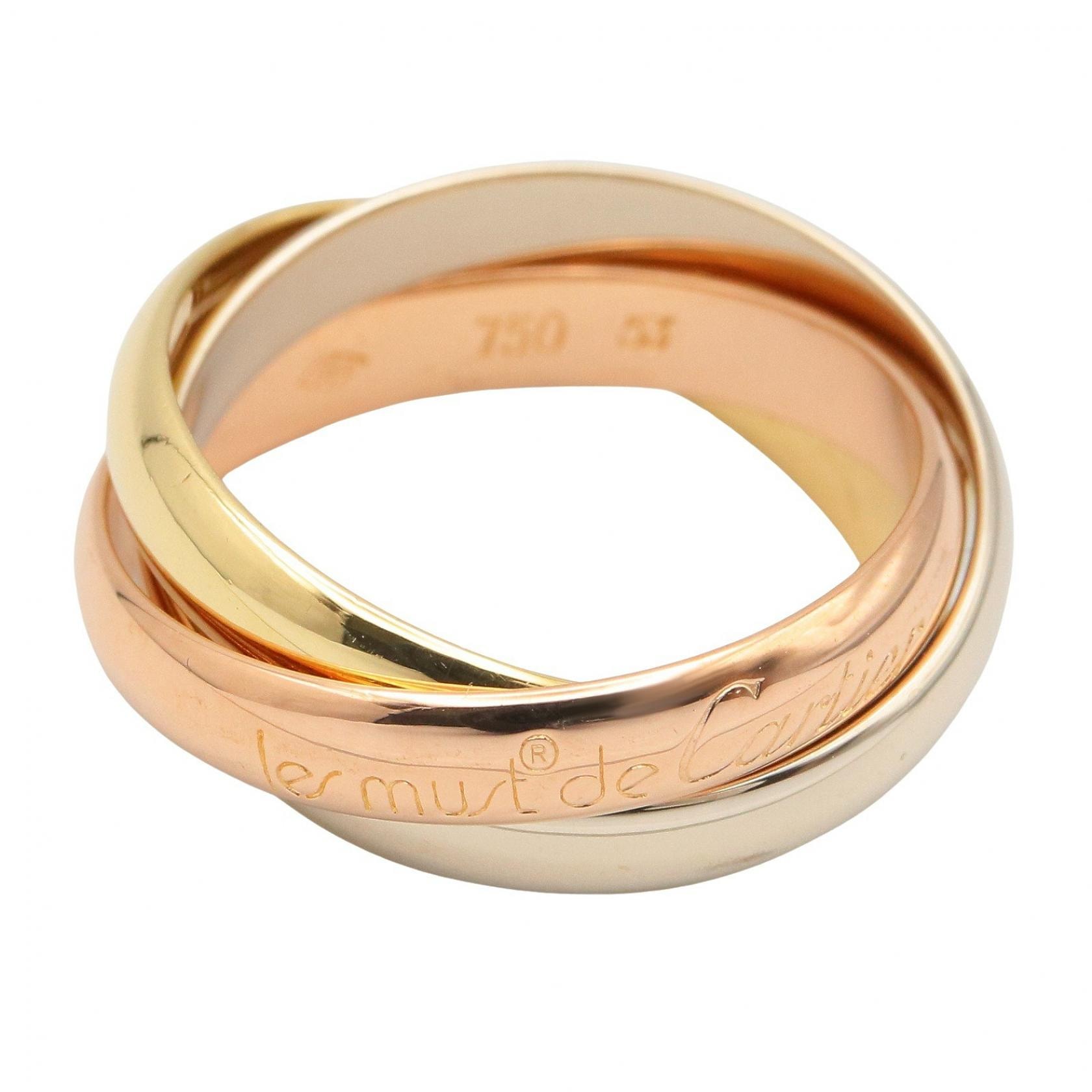 カルティエ CARTIER トリニティ リング リング・指輪 ジュエリー K18(イエローゴールド) K18WG(ホワイトゴールド) K18PG(ピンクゴールド) メンズ レディース ゴールド系 / シルバー系 【中古】