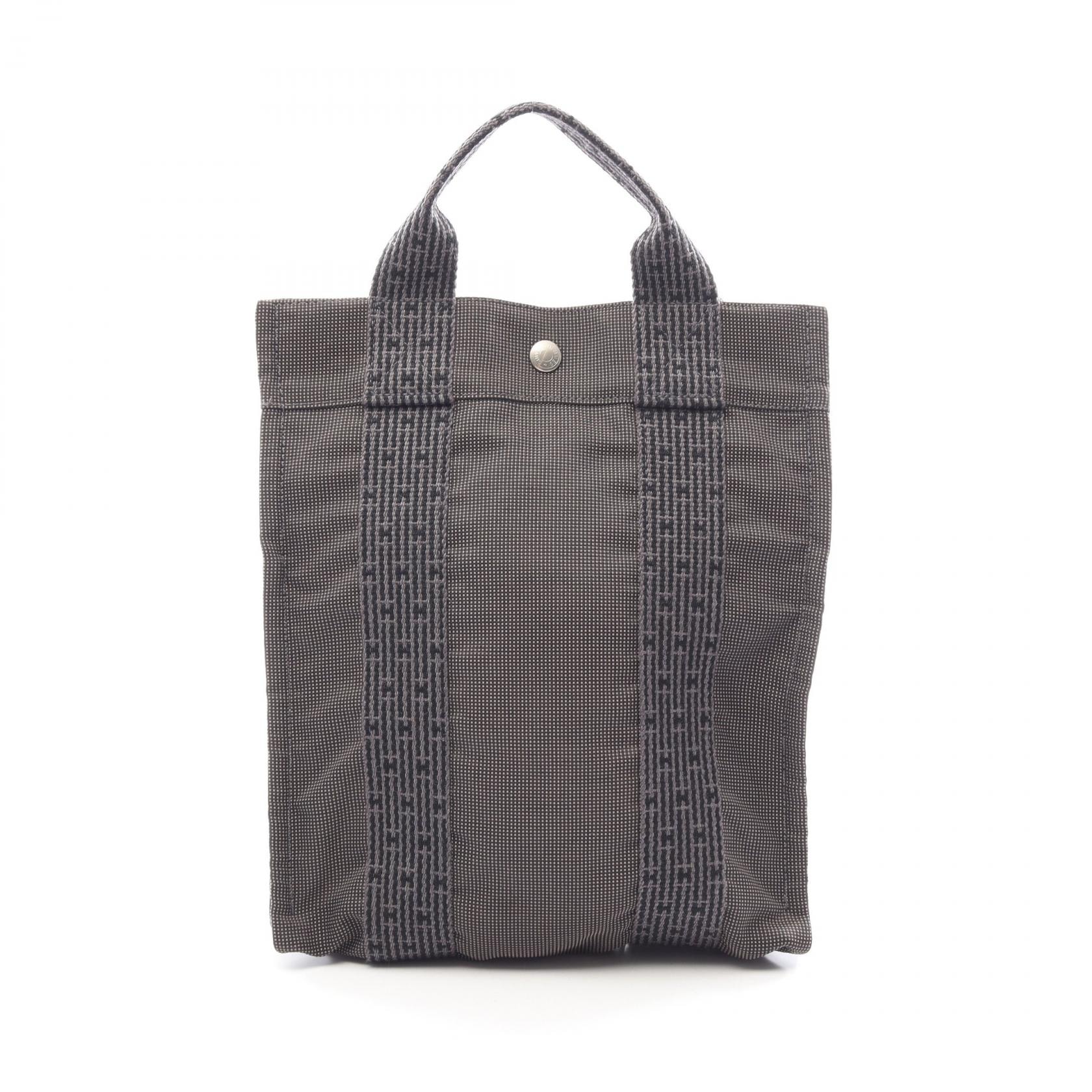 エルメス HERMES エールライン アドPM リュックサック バックパック バッグ ナイロンキャンバス レディース グレー系 101120M 【中古】