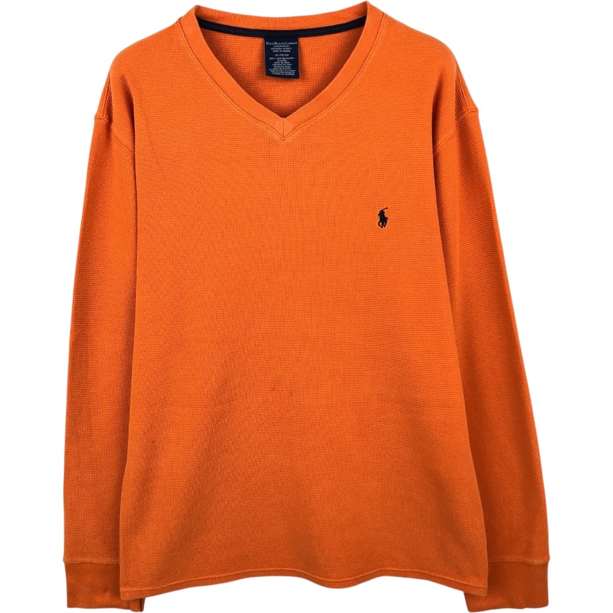 古着 ラルフローレン Ralph Lauren POLO RALPH LAUREN SLEEPWEAR Vネック サーマルロンT ワッフル メンズXL相当/eaa662128