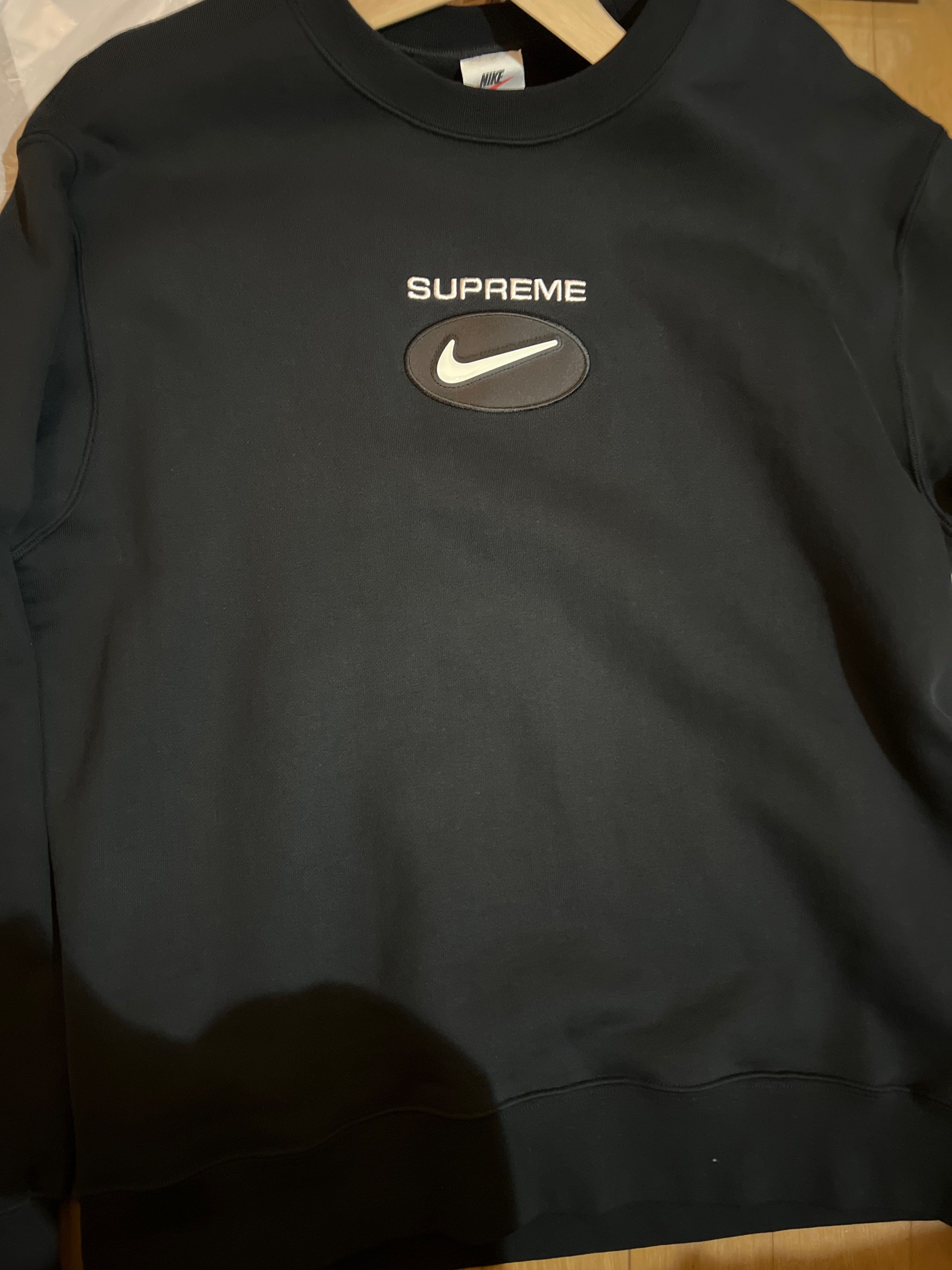 Supreme / Nike Jewel Crewneck "Black"
