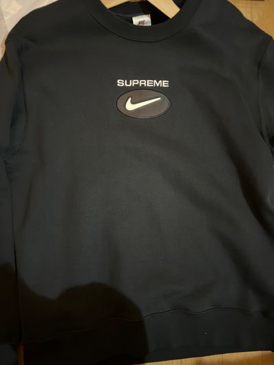 Supreme / Nike Jewel Crewneck "Black"