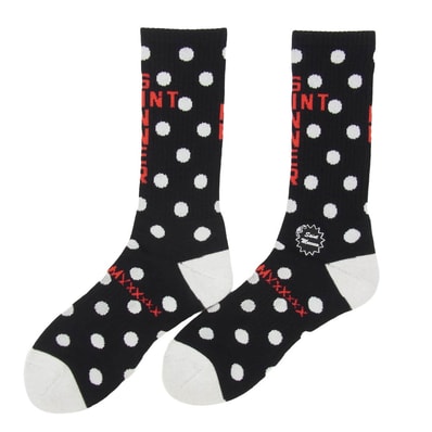 SAINT Mxxxxxx Socks Dot "Black"