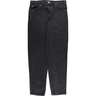 古着 リーバイス Levi's 550 RELAXED FIT TAPERED LEG オレンジタブ ブラックデニム テーパードデニムパンツ メンズw32相当/eaa589213