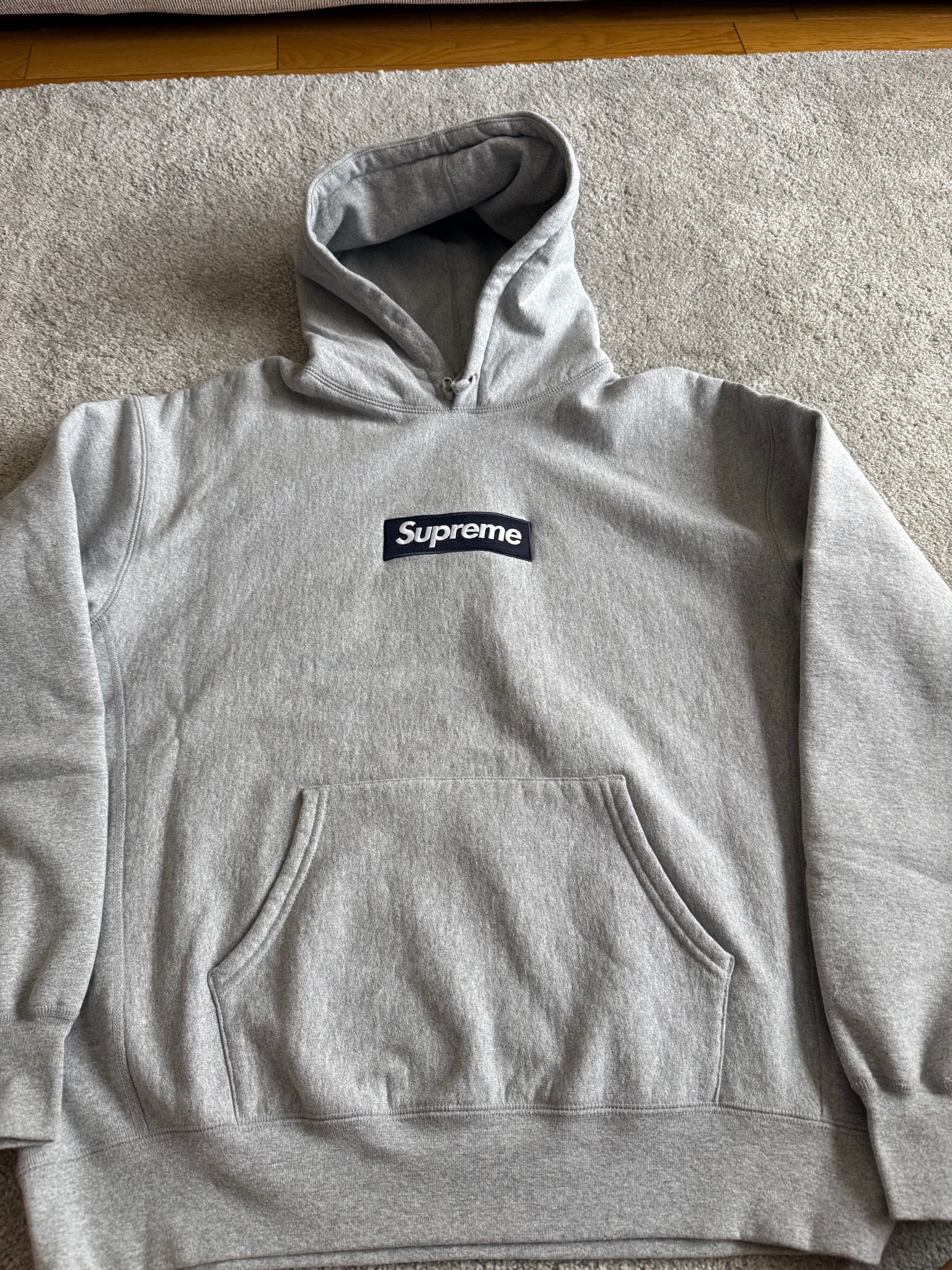 Supreme Box Logo Hooded Sweatshirt (25FW) "Heather Grey"