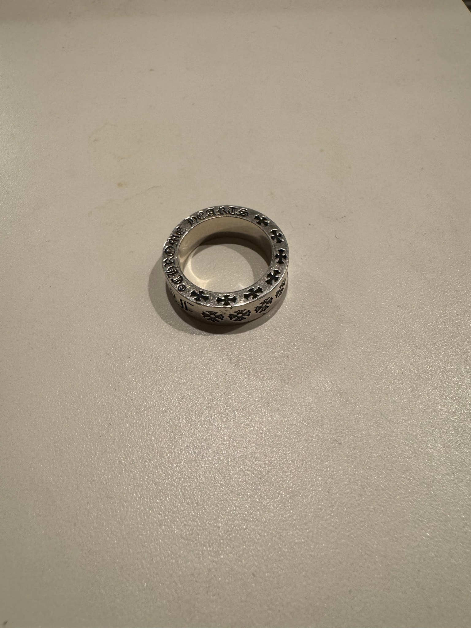 Chrome Hearts 6mm Sapcer Ring  Fuck You "Silver"