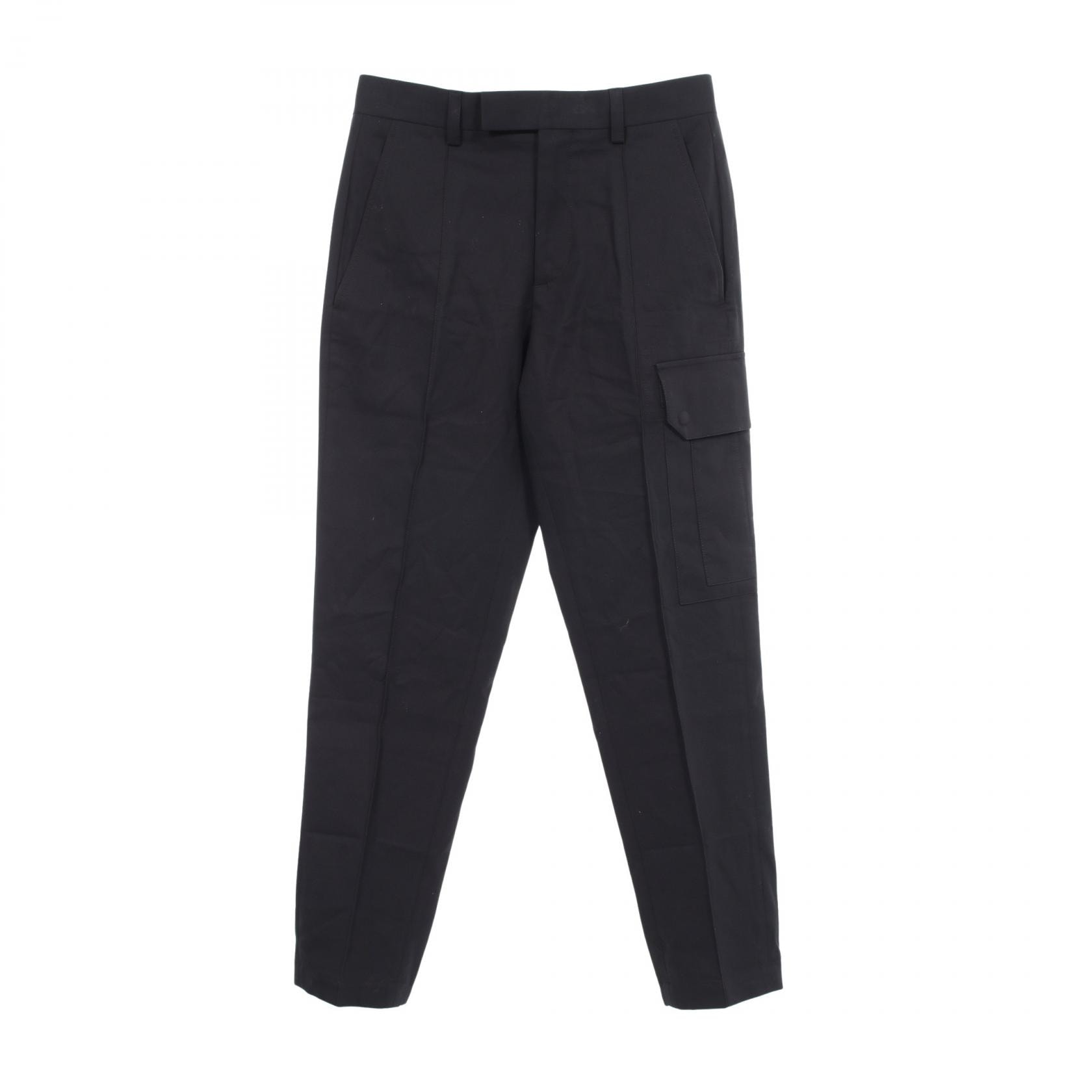 ディオール Dior カーゴ パンツ 衣料品 ボトムス コットン メンズ ブラック系 【中古】