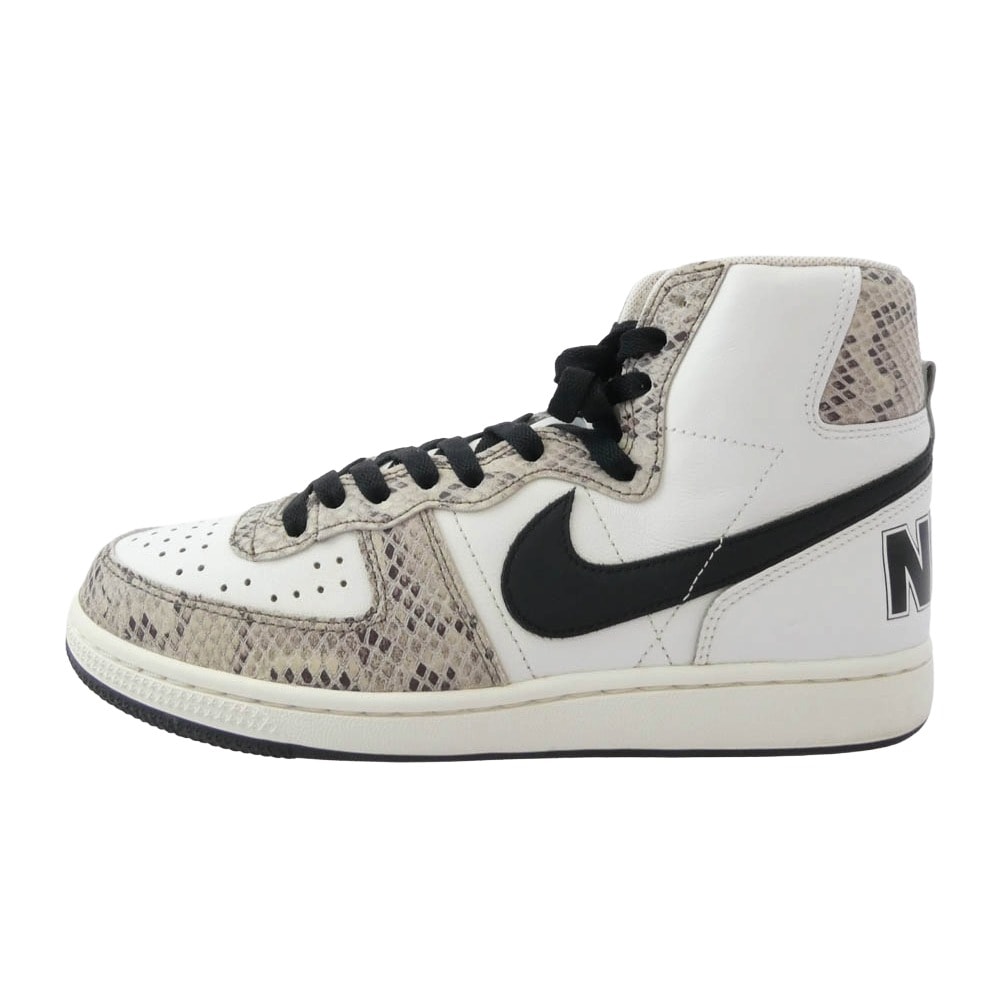 NIKE ナイキ スニーカー FB1318-100 Terminator High Cocoa Snake ターミネーター ハイ ココア スネーク ハイカットスニーカー ホワイト系 26.5cm【美品】【中古】