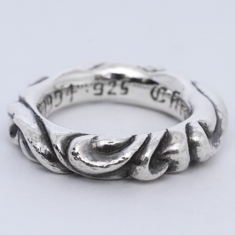 Chrome Hearts Scroll Band Ring "Silver"