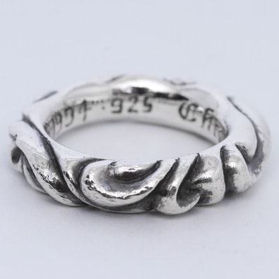 Chrome Hearts Scroll Band Ring "Silver"