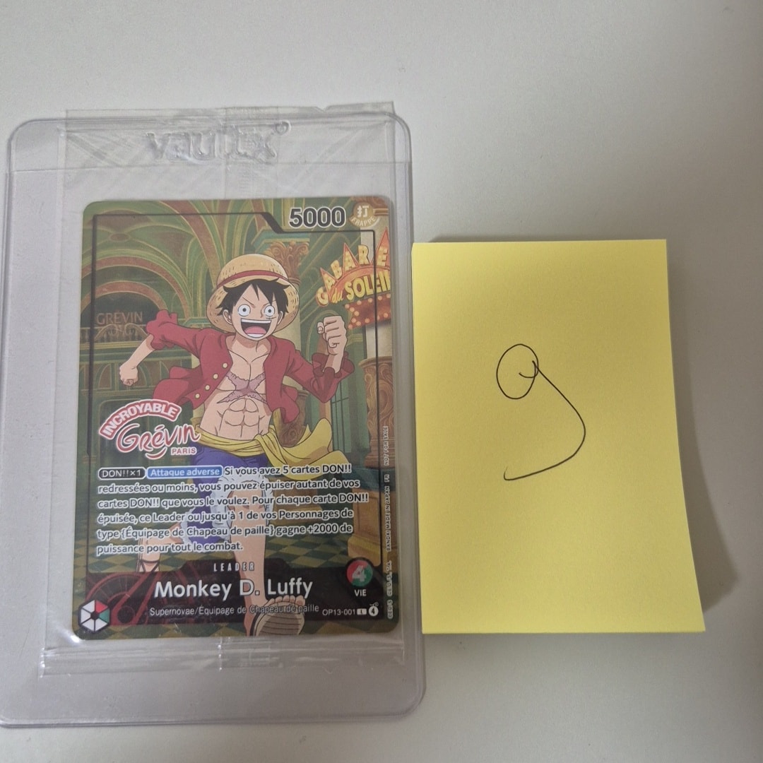 未開封　ルフィ L ONE PIECE × グレヴァン美術館　フランス語 A（きれいな状態）】モンキー・D・ルフィ L [OP13-001]【フランス語版