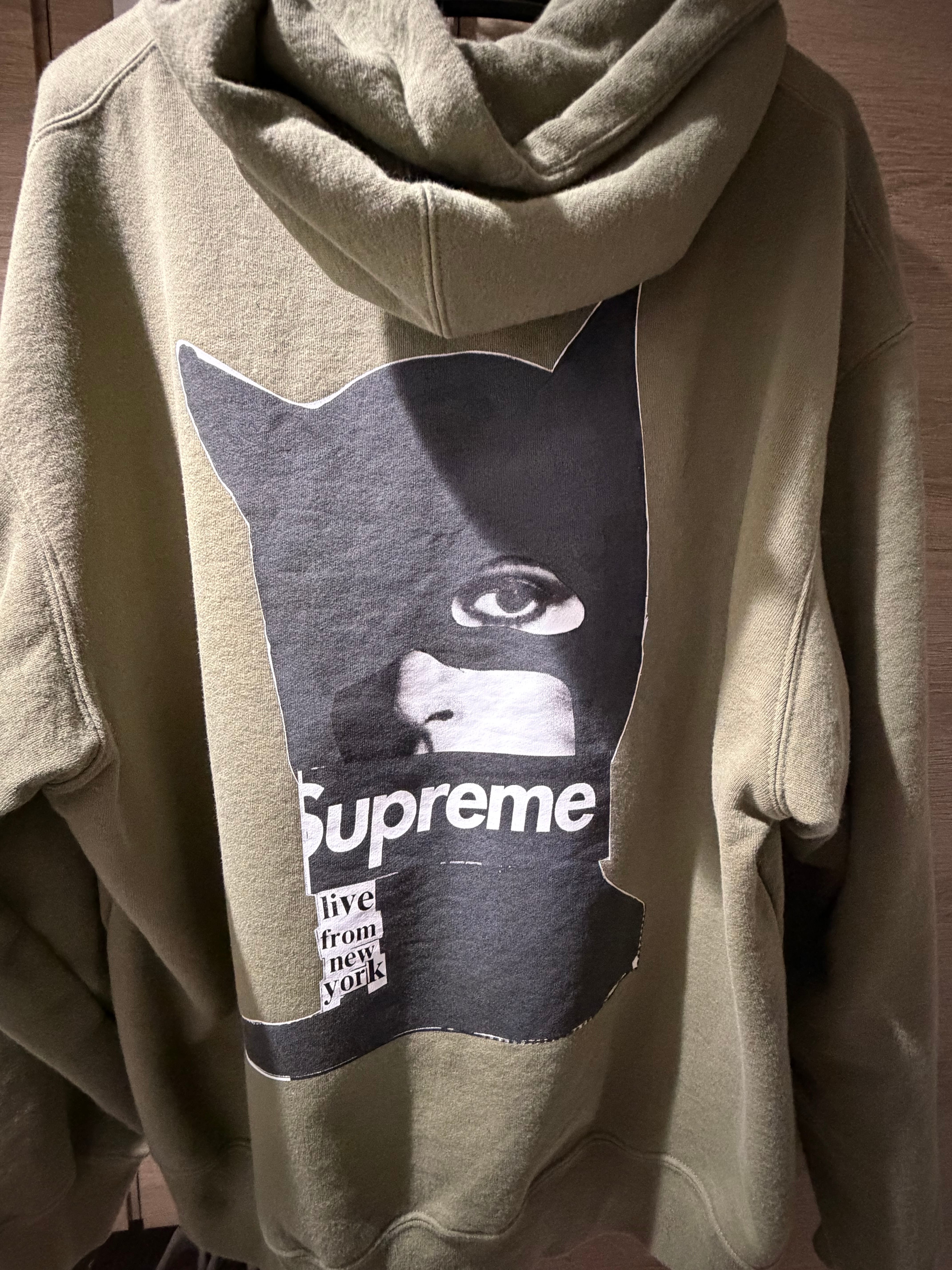 Supreme Catwoman Hooded Sweatshirt "Light Olive"