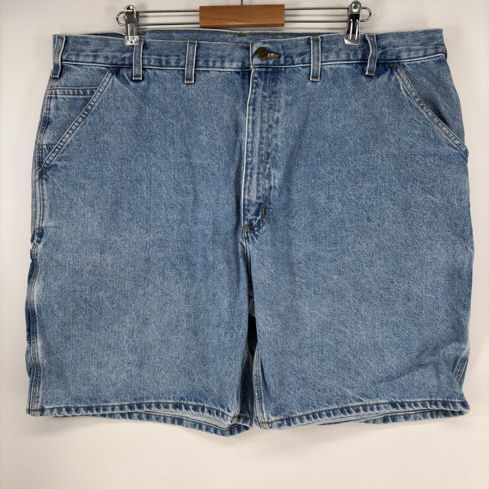 古着 カーハート Carhartt デニム ショートパンツ 大きいサイズ ハーフパンツ ペインターパンツ ワーク w44 ブルー メンズ