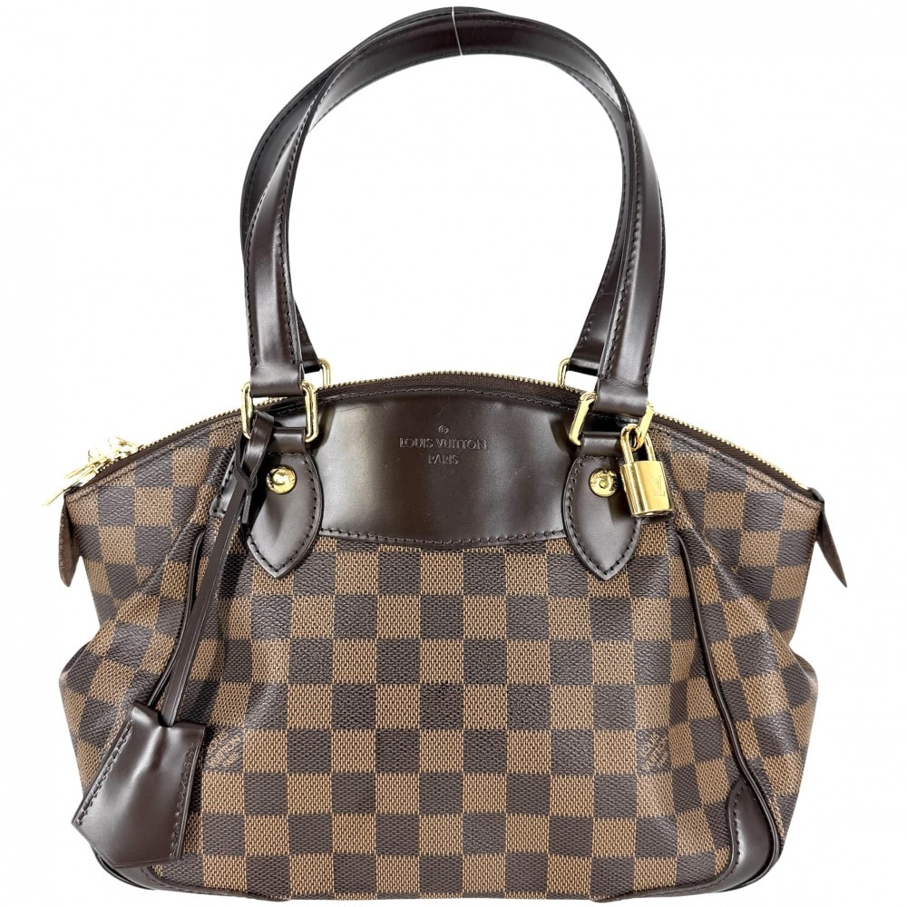 LOUIS VUITTON ルイヴィトン ハンドバッグ ヴェローナPM N41117 ダミエキャンバス    ブラウン 茶 ゴールド金具 レディース【中古品】