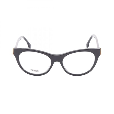 フェンディ FENDI フルリム メガネ 衣料品 アセテート レディース ブラック系 50101I00153 【新品】