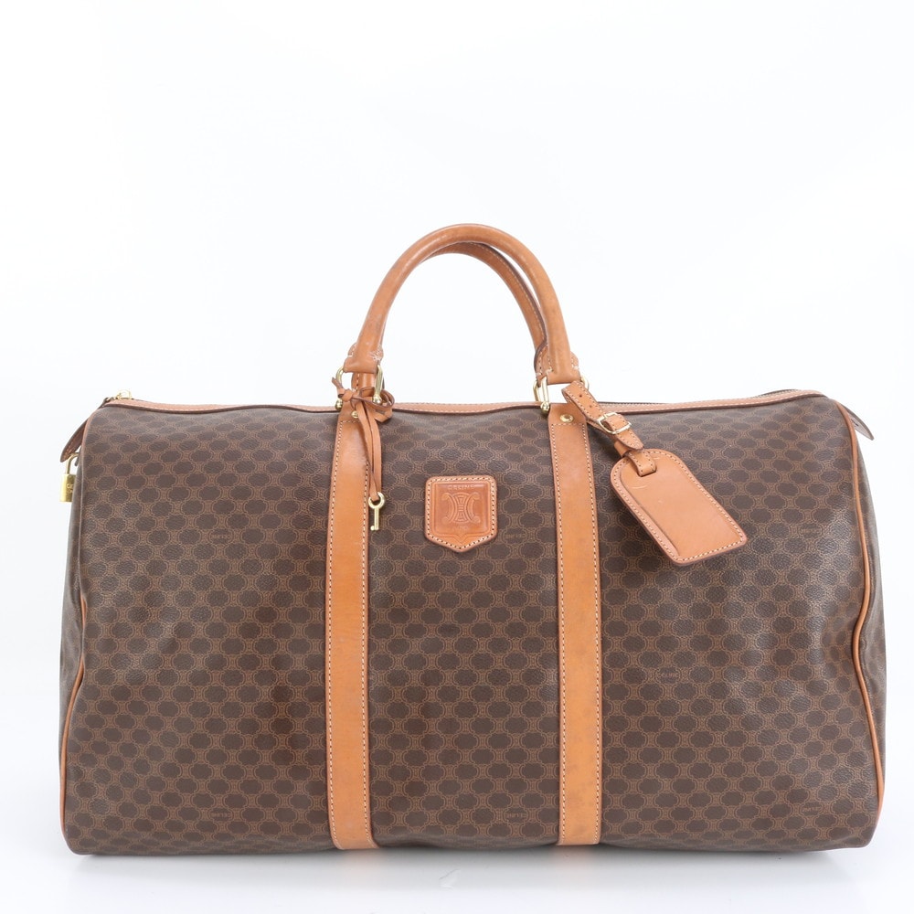 ■美品 セリーヌ マカダムボストン バッグ