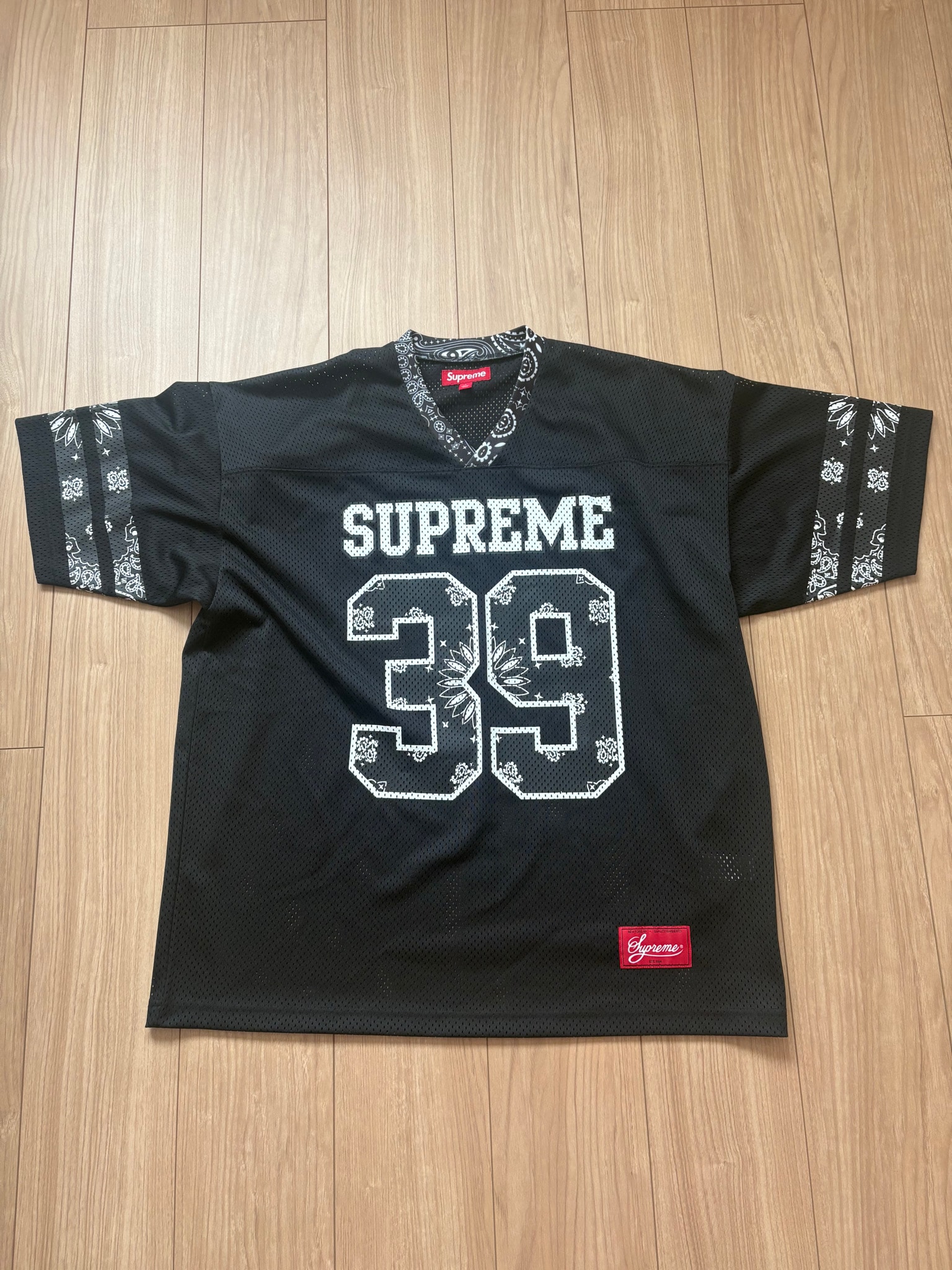 Supreme Bandana Football Jersey "Black"