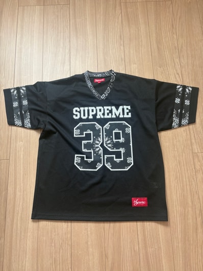 Supreme Bandana Football Jersey "Black"