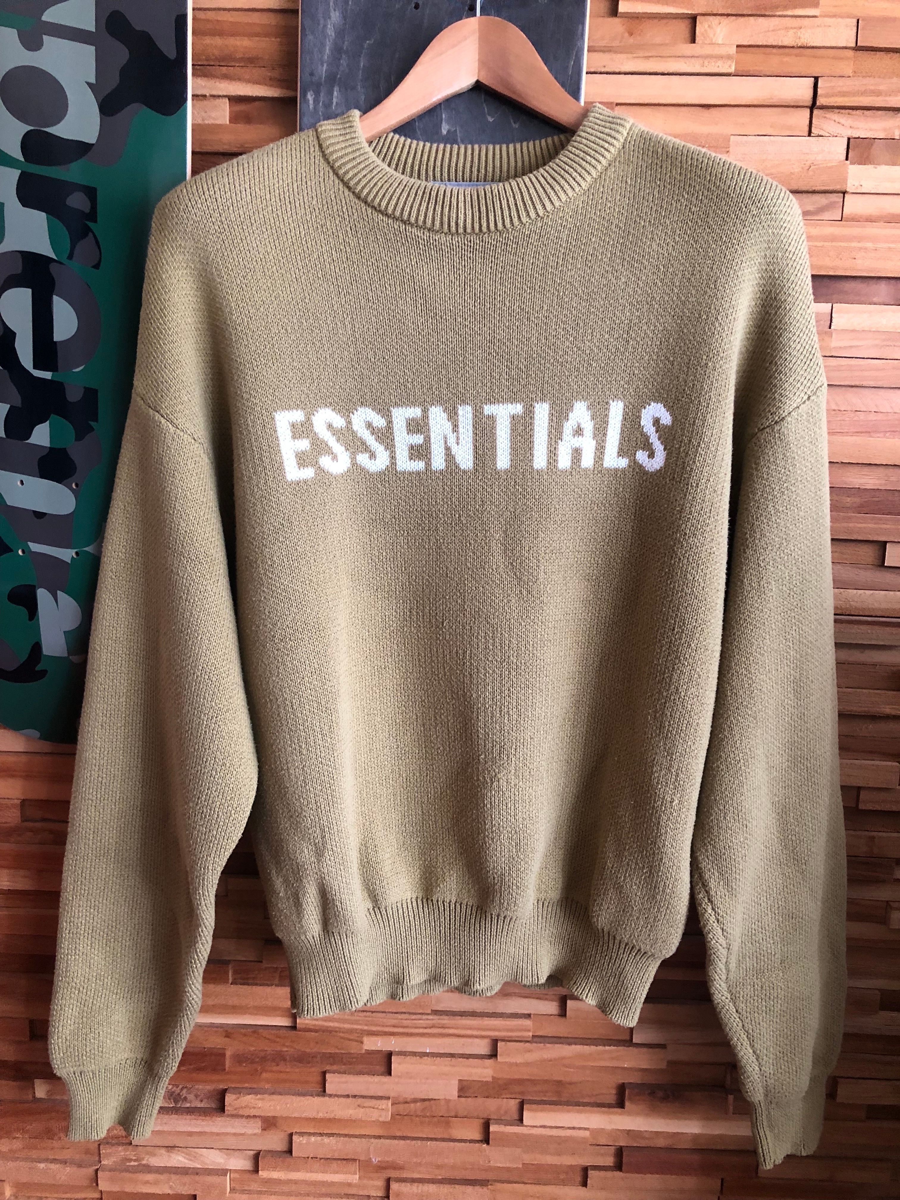 FEAR OF GOD ESSENTIALS KIDS KNIT PULLOVER "Amber"