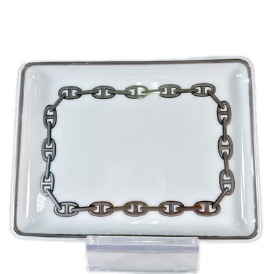美品 HERMES エルメス 004189p 磁器 ポーセリン チェンジトレイ ミニプレート