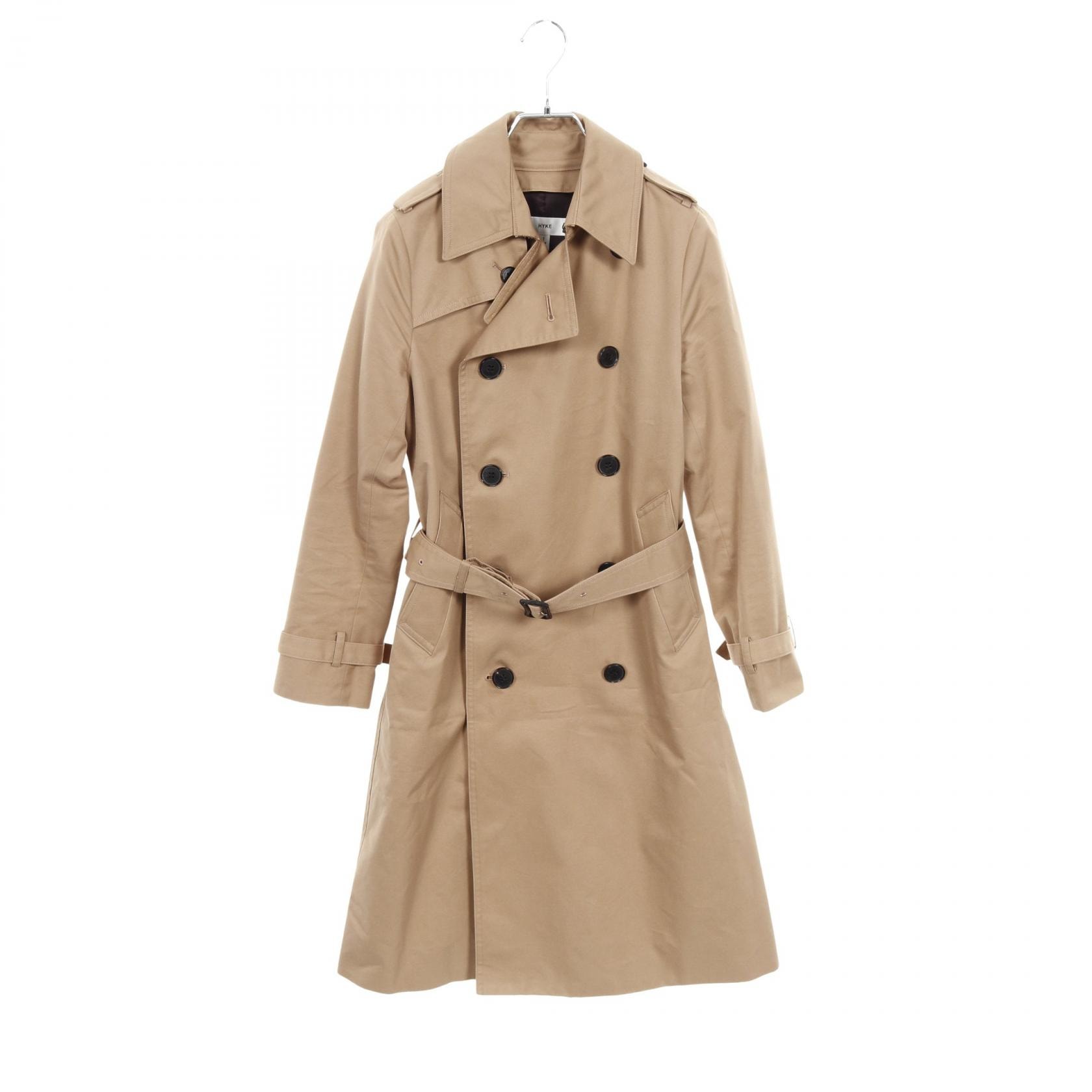 ハイク HYKE トレンチコート 衣料品 アウター コットン レディース ベージュ系 152-17005 【中古】