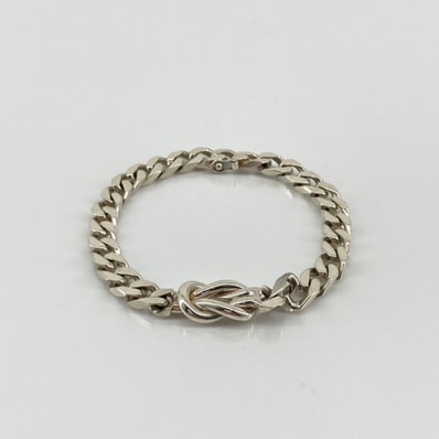 TIFFANY&Co.(ティファニー) センターノット Ag925 ブレスレット 18.77g シルバー