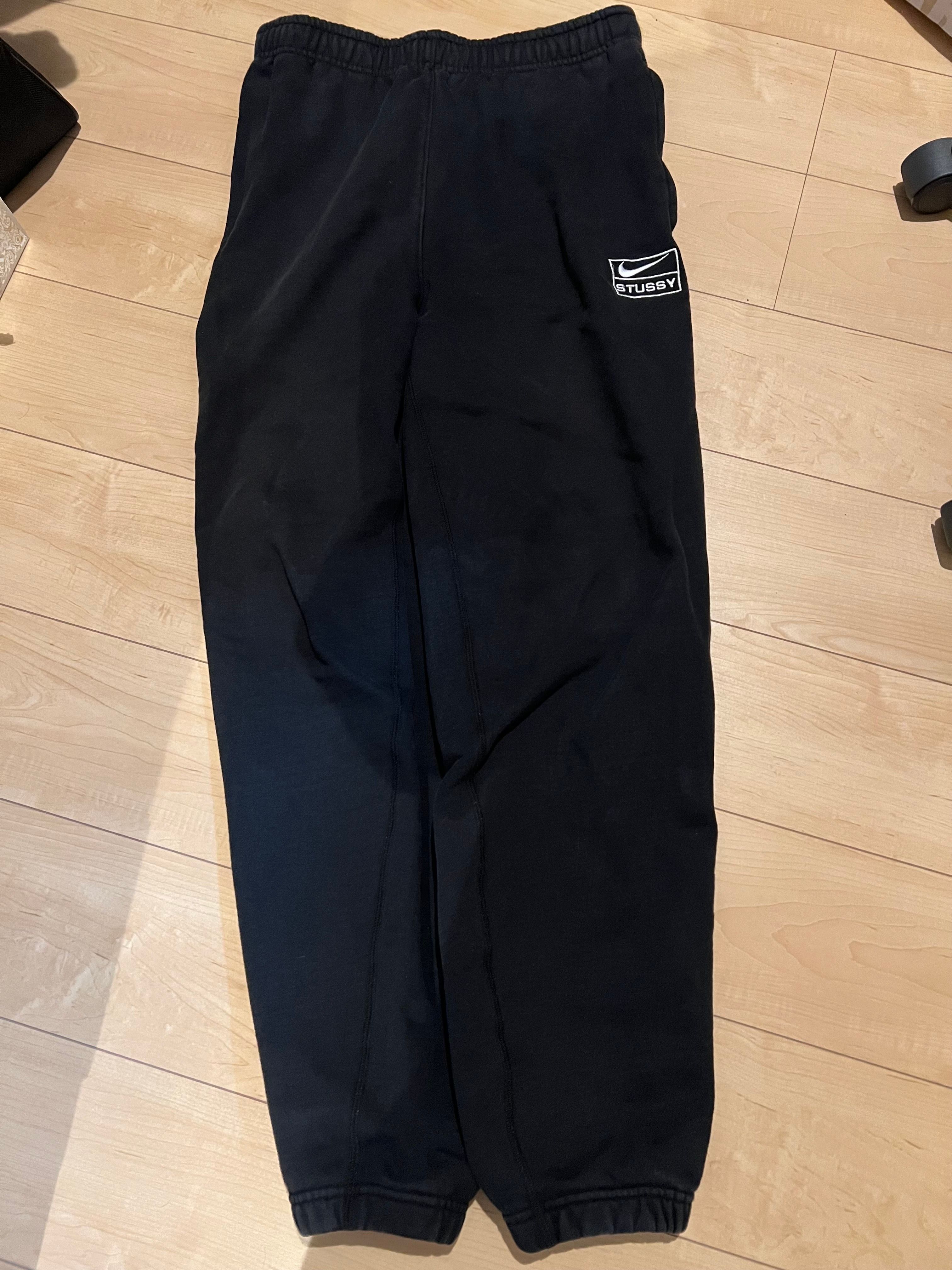 Stussy x Nike Stone Washed Fleece Pant "Black" (US Size) FN5235-010