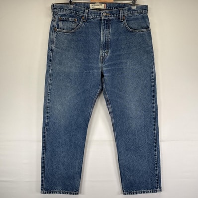 古着 リーバイス Levi's デニムパンツ 505 ストレート 大きいサイズ ジーンズ ジーパン 5ポケット 長ズボン w38 L29 ブルー メンズ