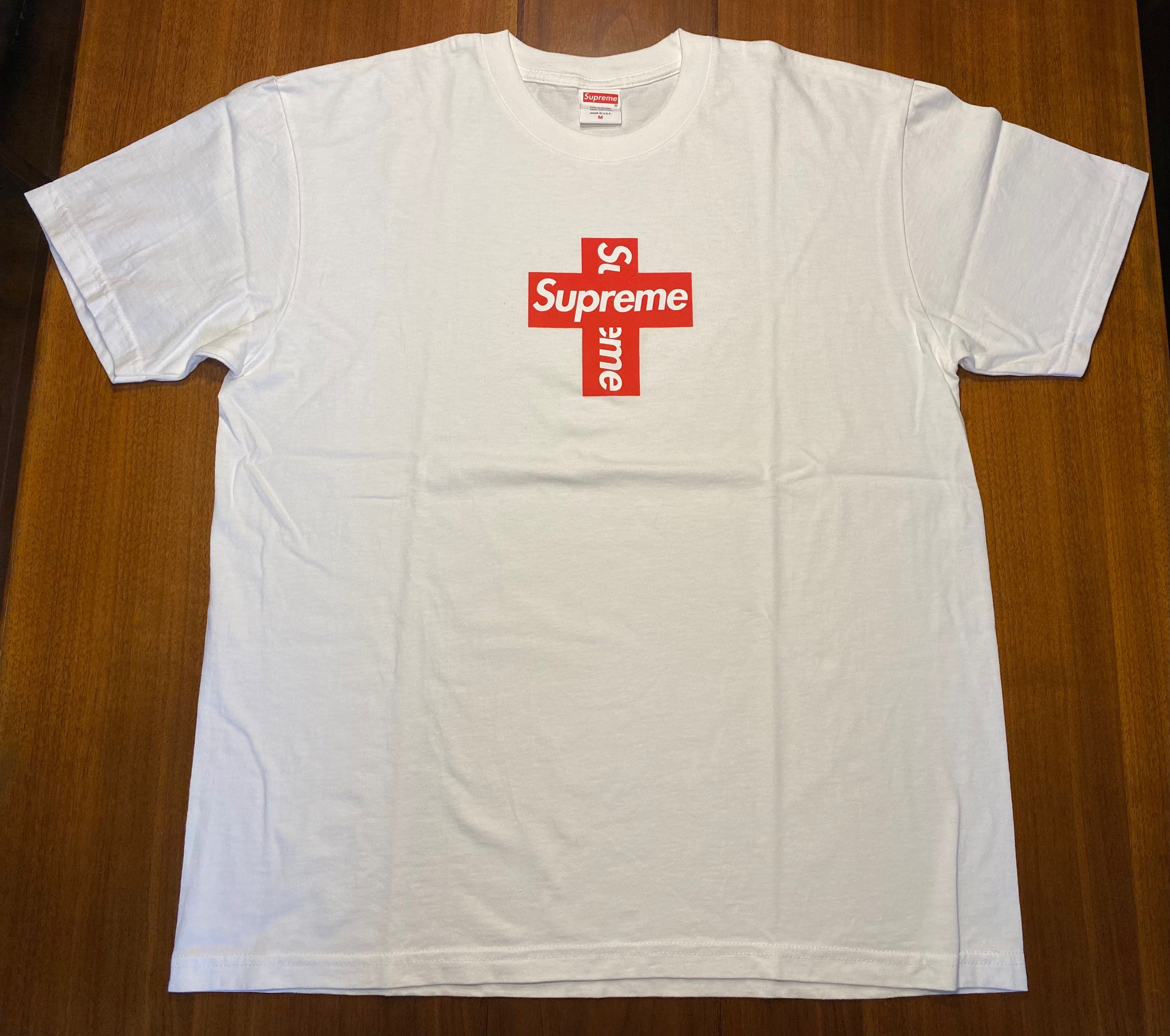 Supreme Cross Box Logo Tee "White"