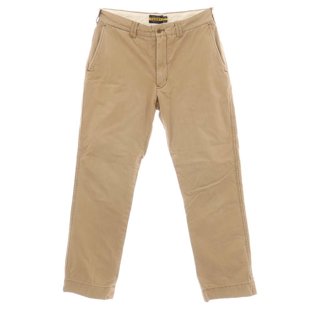 【中古】ラルフローレンラグビー RALPH LAUREN RUGBY コットン チノパンツ ベージュ【サイズ32】【メンズ】