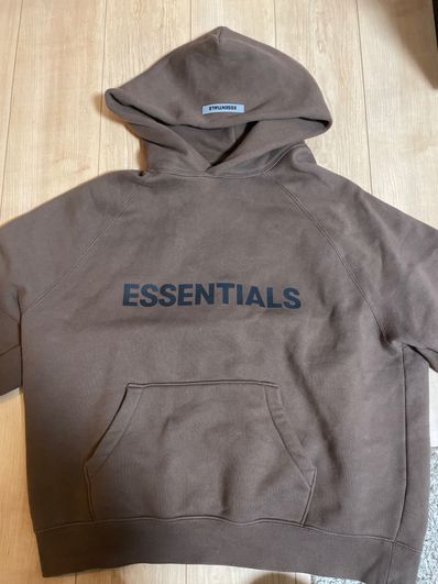 FEAR OF GOD ESSENTIALS / SSENSE 3D Silicon Applique Pullover Hoodie "Rain Drum"