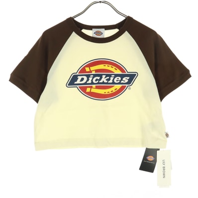 未使用 Dickies ディッキーズ 24ss リリーブラウン LILY BROWN コラボ ロゴプリント 半袖 Tシャツ F アイボリー LWCT242058