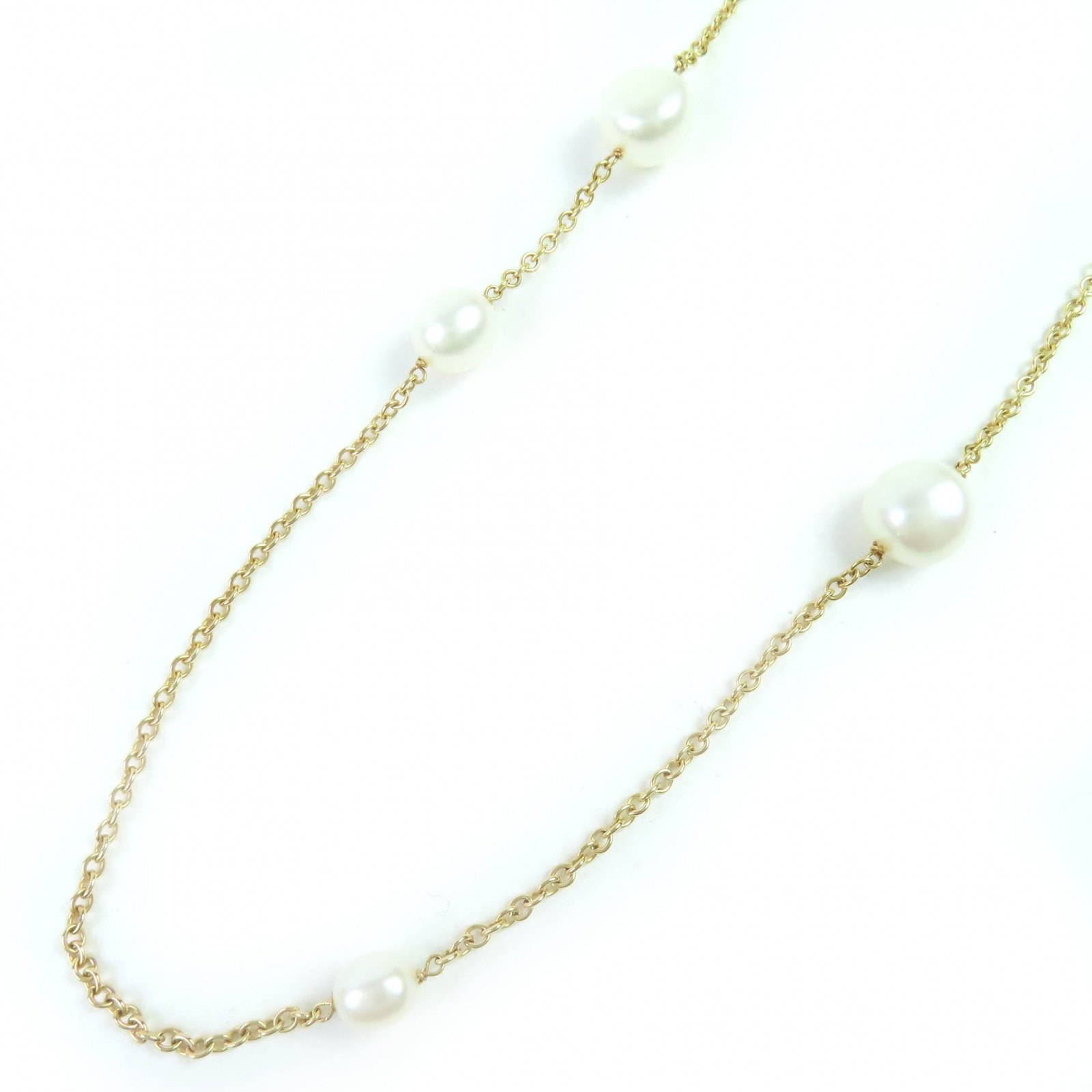 美品 ティファニー ネックレス ゴールド ホワイト レディース