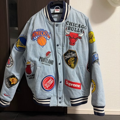 Supreme x Nike x NBA Teams Warm-Up Jacket "Blue"