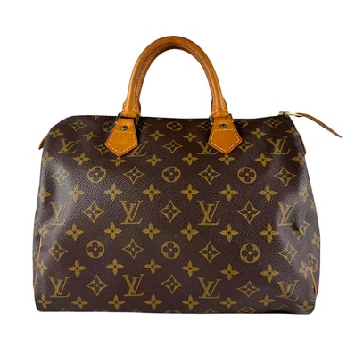 ルイ ヴィトン LOUIS VUITTON ハンドバッグ モノグラム スピーディ30 モノグラムキャンバス ブラウン ゴールド ユニセックス M41526【中古】 z10662