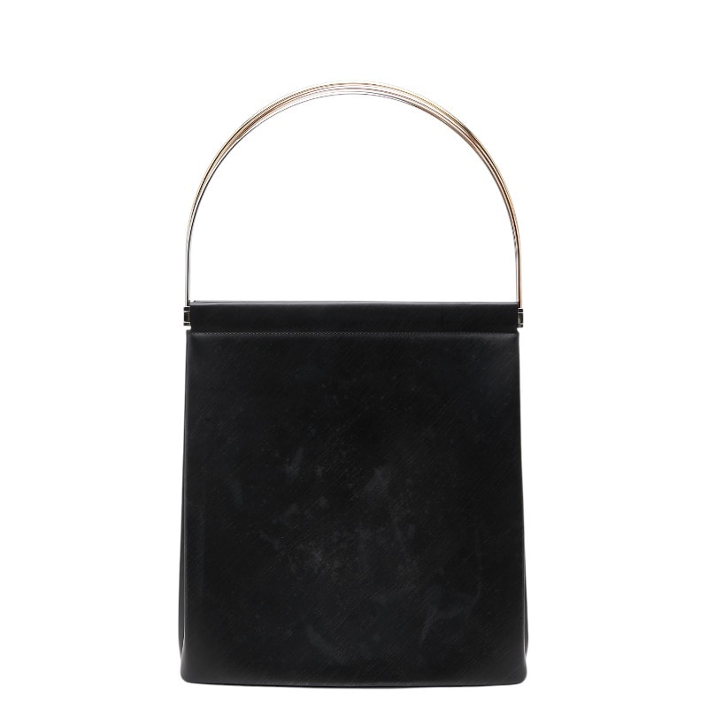 カルティエ トリニティ ハンドバッグ ショルダーバッグ ブラック レザー レディース CARTIER 【中古】