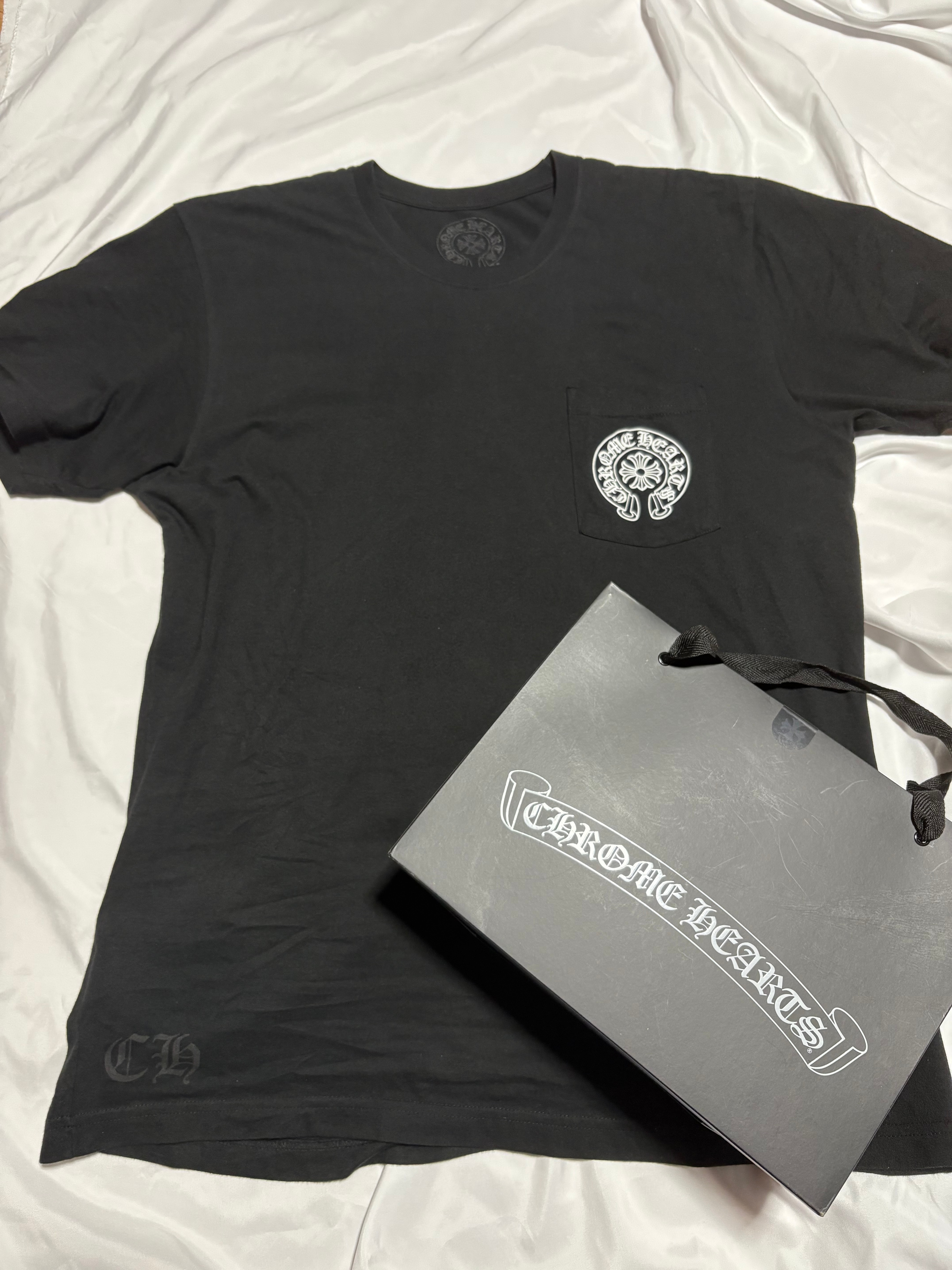 Chrome Hearts Horse Shoe Logo Pocket T-Shirt "Black"