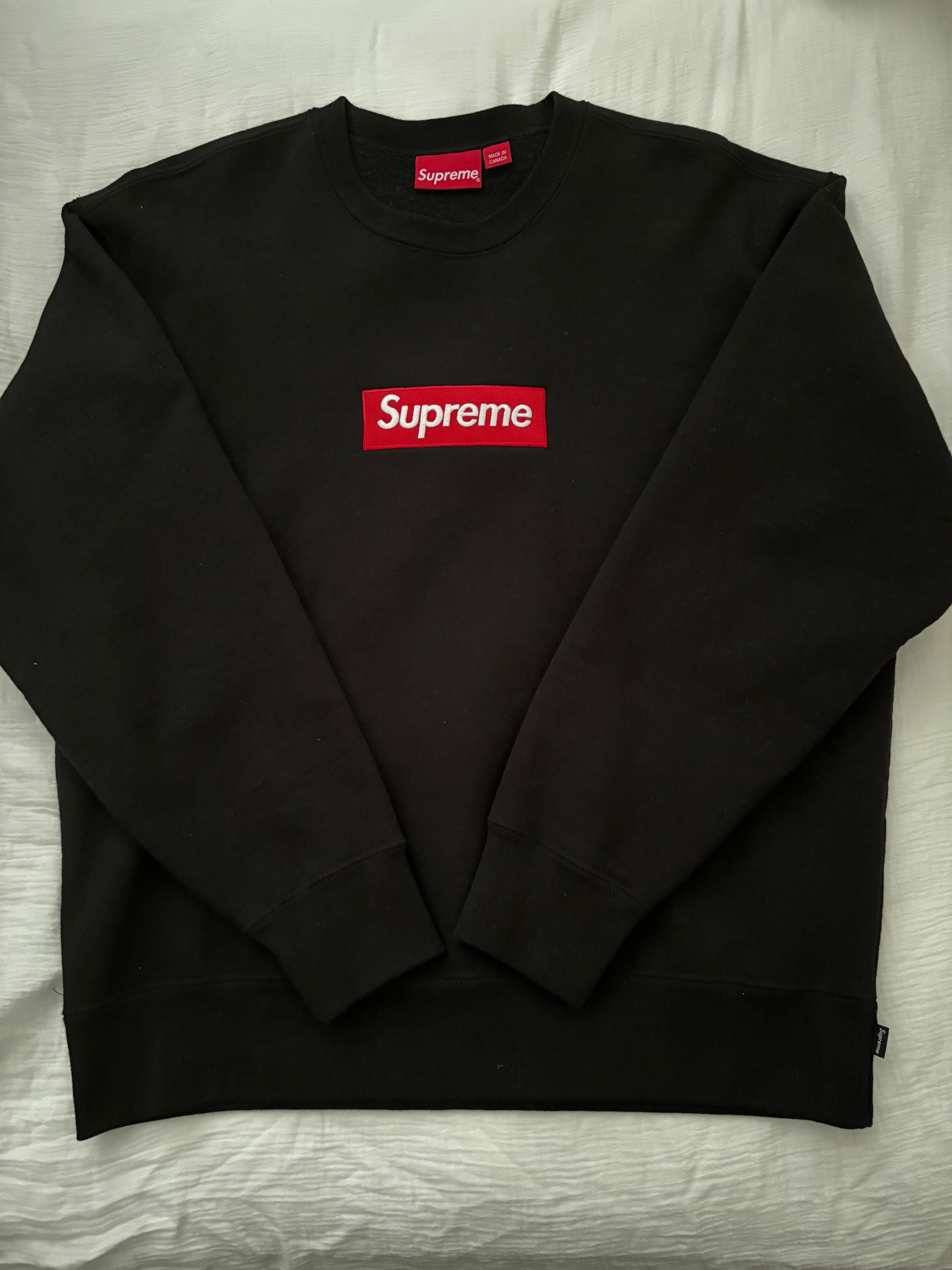 Supreme Box Logo Crewneck "Black" (22FW)