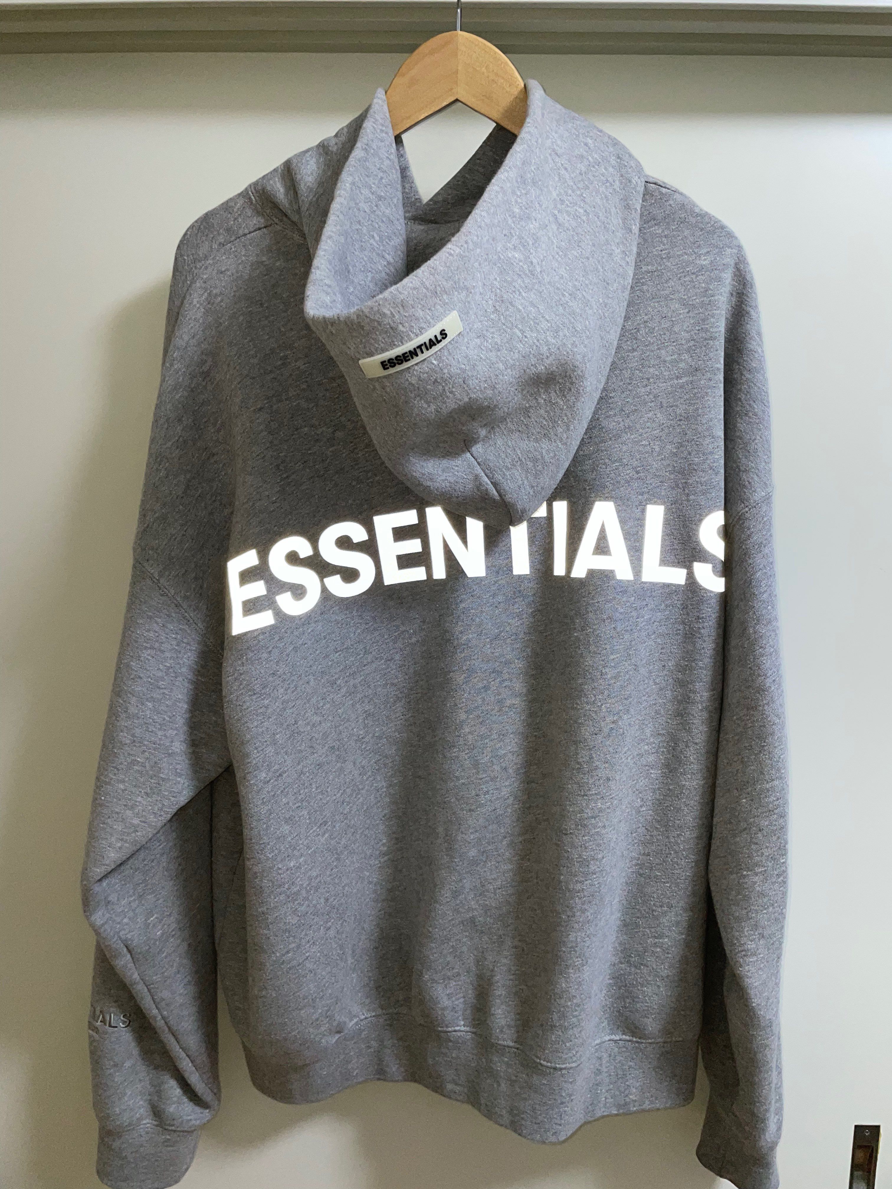 FEAR OF GOD ESSENTIALS 3M Logo Pullover Hoodie "Grey"