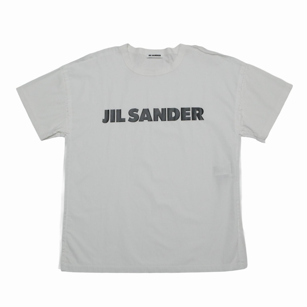 JIL SANDER ジルサンダー 半袖Tシャツ サイズS カットオフ オーバーサイズ ロゴプリント イタリア製 ブランド古着【中古】20260330/RA8698