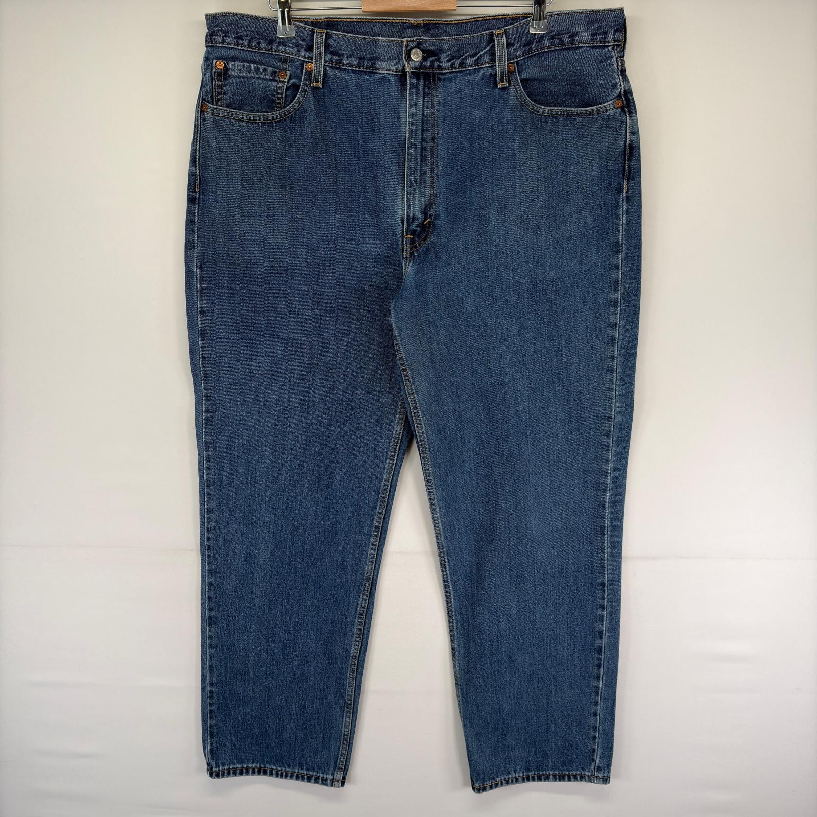 古着 リーバイス Levi's デニム パンツ 550 テーパード 5ポケット ジーパン ジッパーフライ ジーンズ w42 L34  ブルー系 メンズ