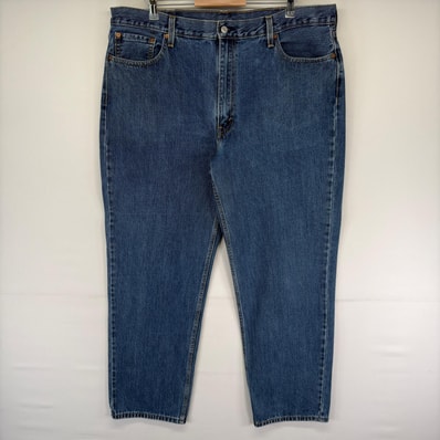 古着 リーバイス Levi's デニム パンツ 550 テーパード 5ポケット ジーパン ジッパーフライ ジーンズ w42 L34 ブルー系 メンズ