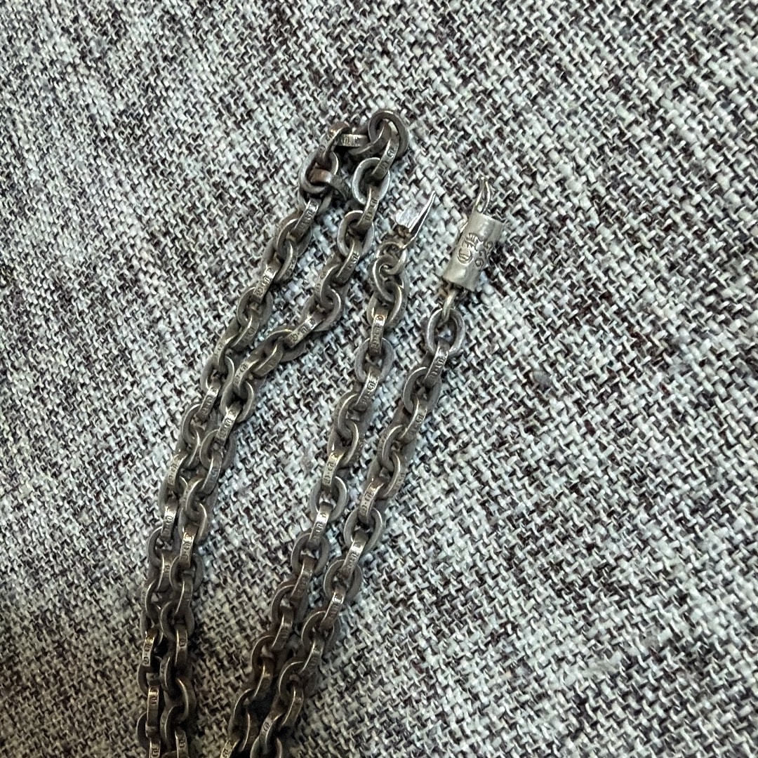 Chrome Hearts Paper Chain Necklace "Silver"